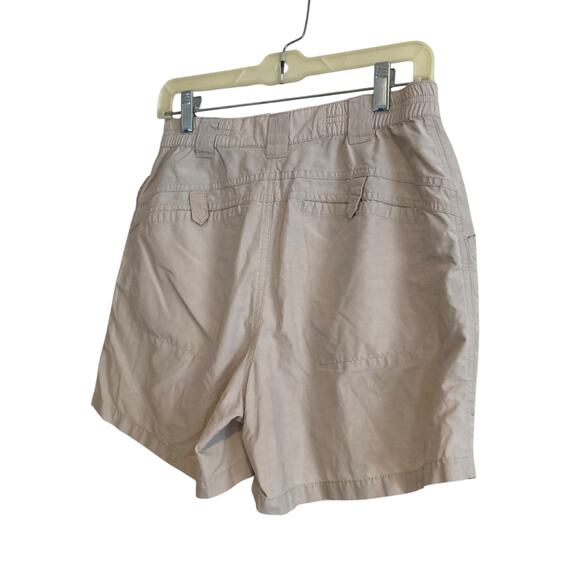 Columbia Off White Ivory Cotton Nylon Camping Utility Cargo Shorts Size 8 - Picture 4 of 15